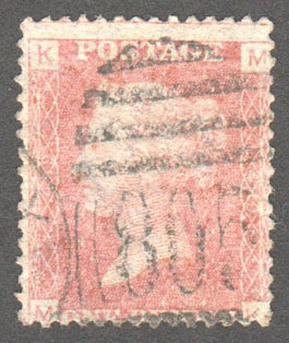 Great Britain Scott 33 Used Plate 149 - MK (1) - Click Image to Close